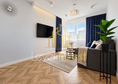 Salon mieszkania przy ul. Dobrego Pasterza 120C w Krakowie