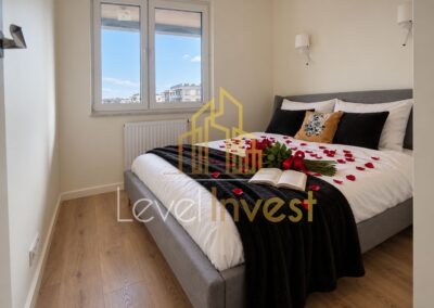 Apartament przy ul. Miedzianej we Wrocławiu — sypialnia